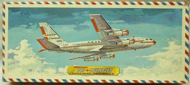 Revell 1/139 707 Astrojet American Airlines - Airmail Issue, H243-129 plastic model kit